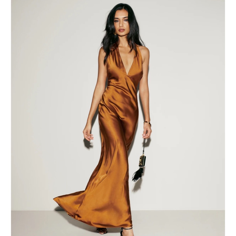 Reformation Copper Maxi Dress